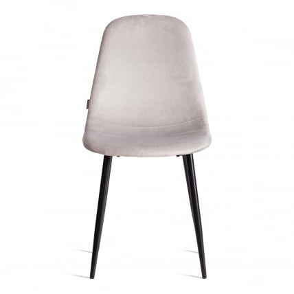 Стул BREEZE (mod. JSC-58) Велюр/металл , 44 х 53 х 86 см, Light grey (светло-серый) HLR14 / черный_4
