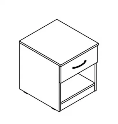 Тумба прикроватная KP 445 Белый_1