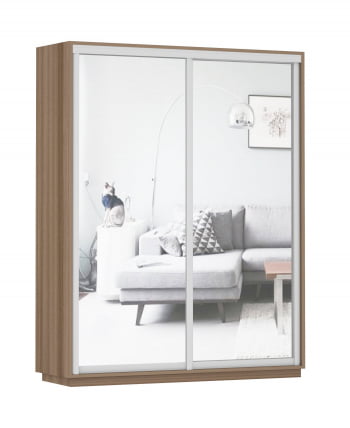 Шкаф-купе двухдверный Экспресс Дуо Экспенс 1600х2200х Ясень шимо тёмный / 1600х2200h_0