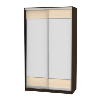 Шкаф-купе B-220х135х60-3(Венге-ДМ-D8D8)_0