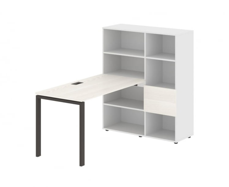 Рабочая станция EDIS EURST 1113 Ясень Траун Мокко Белый_0