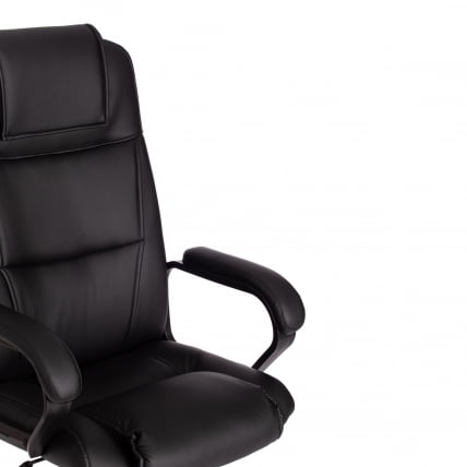 Кресло БЕРГАМО хром (22) кож/зам, черный, 36-6 / BERGAMO_11