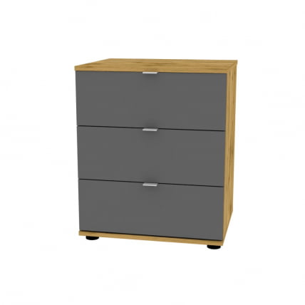 Комод Алиса(K5)657х540х459сторцевойручкой(ДВ-Графит)_0