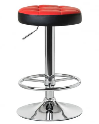 Табурет барный ДОБРИН БРУНО (красно-черный) 2 шт / DOBRIN BRUNO_2