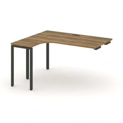 Стол-приставка к опорной тумбе/шкафу (левый) CONCEPT CN.OSAPR-005(L) Сандал Янтарный Черный_0