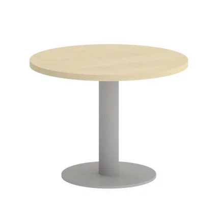 Стол журнальный круглый HOME OFFICE VR.SP-5-60.1G Клен/Серый металл_0