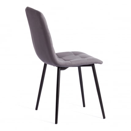 Стул CHILLY MAX Велюр/металл , 45 х 54 х 90 см , темно-серый/черный_4
