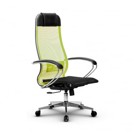 Кресло офисное МЕТТА B 1m 4/K131, Основание 17834 Комплект 3 Лайм Черное_0