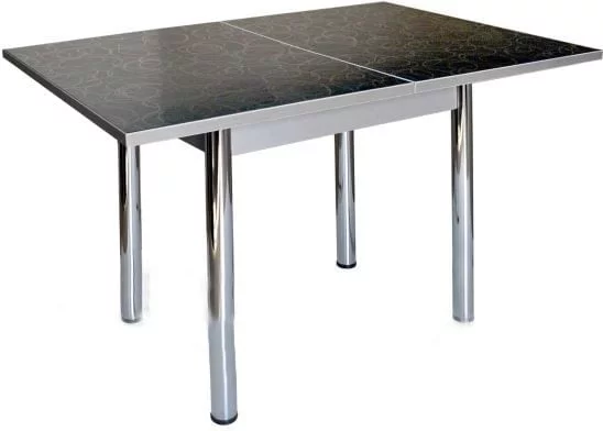 Стол обеденный Ломберный с ящ ХРОМ 1 кат 3042  ЛДСП орех_0