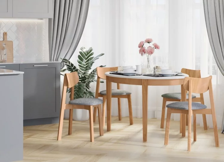 Стул с мягким сиденьем Вега Beige кашемир Орех_5