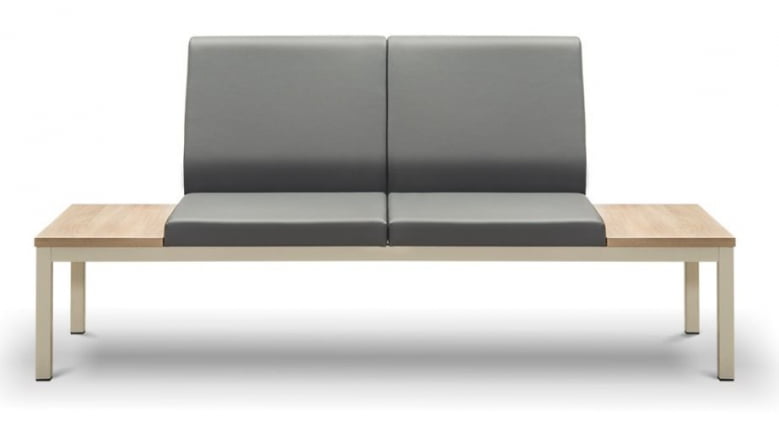 Диван тройной со столиком Норман 3А/С+А+А+С Светло-серый/Бук_0