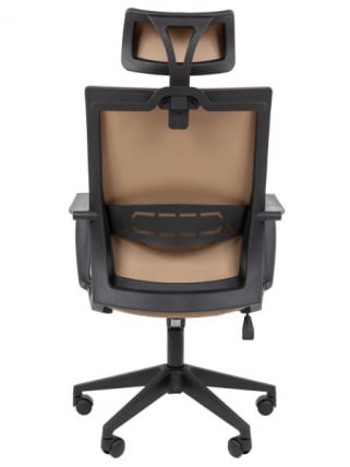Кресло руководителя Chairman 545 экокожа Бежевый_4