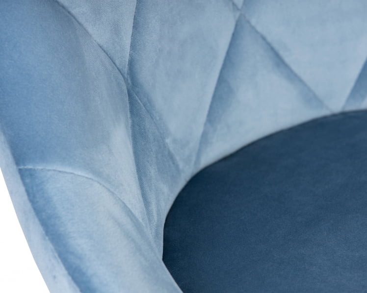 Стул барный ДОБРИН ЛОГАН БЛАCК (пудрово-голубой велюр (МДЖ9-74)) 2 шт / DOBRIN LOGAN BLACK (MJ9-74))_8