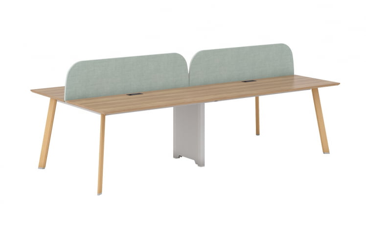 Рабочая станция на 4 места с 2-мя тканевыми экранами ЕCО144.У003+2 ЕCО501.ЗЕЛ / ECO144.U003+2 ECO501.ZEL_0