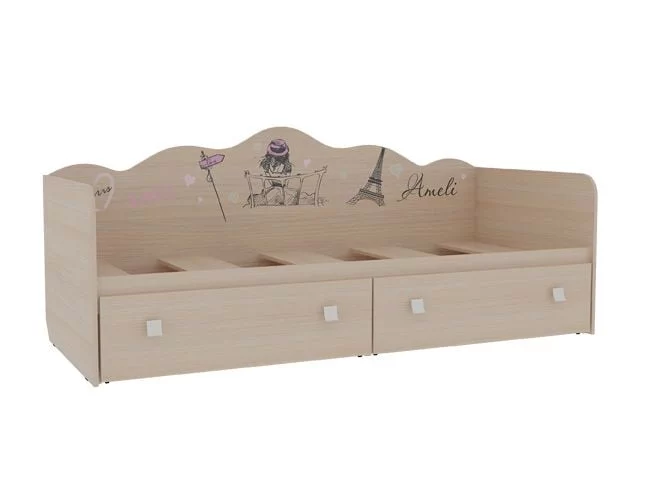 Кровать Амели модуль 05 Дуб млечный_0