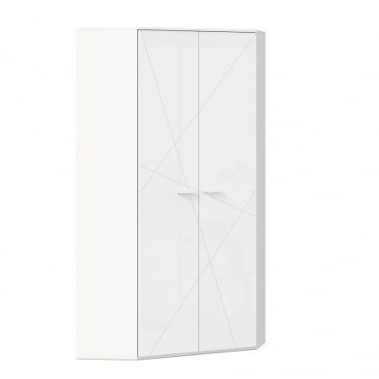 Шкаф угловой 45 Милтон ЛД 537.040.000 Белый_0