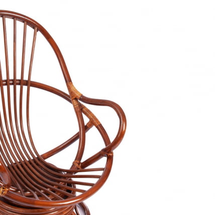 Кресло вращающееся FLORES 5005 /без подушки/ Pecan (орех)_3