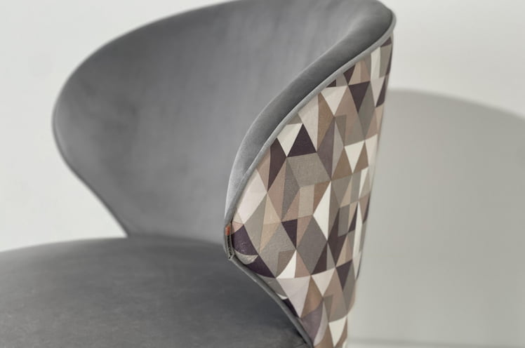 Стул Остин (серый (велюр)/белый)_2