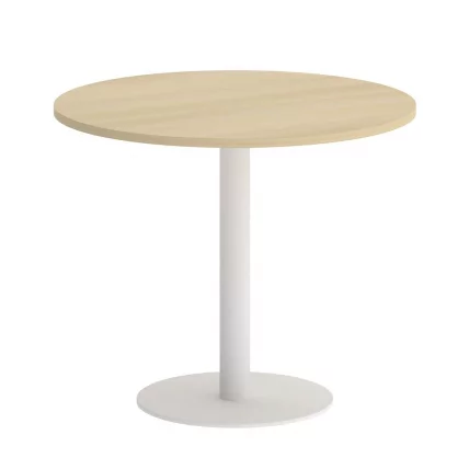 Стол журнальный круглый HOME OFFICE VR.SP-5-90.1 Акация Лорка/Белый металл_0