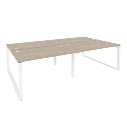 Рабочая станция на О-образном м/к ОНИКС О.МО-Д.РС-4.3.8 Дуб Аттик/Белый / ONIX O.MO-D.RS-4.3.8_0