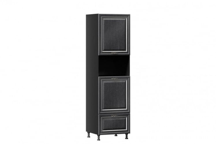 Шкаф для посуды 600 Италия ЛД 275.267.000 Черный Дуб темный_0