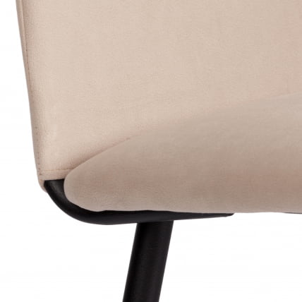 Стул обеденный La Rousse NEW, велюр, бежевый/черный, 7, 45x55x93 см_8