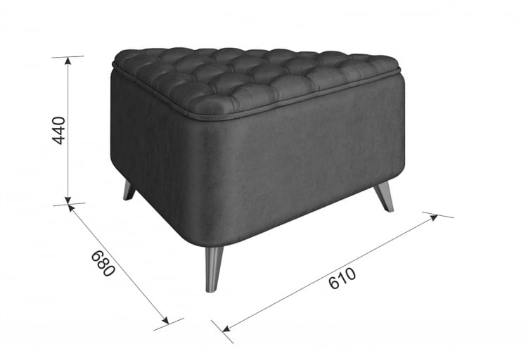 Пуф Трио ПМ-002.1 крем (экокожа) / PM-002.1_1