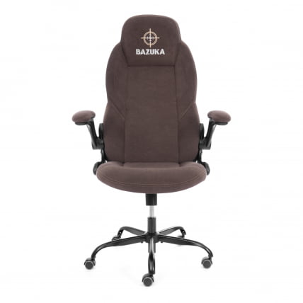 Кресло геймерское BAZUKA metalBL велюр, коричневый, 6_4