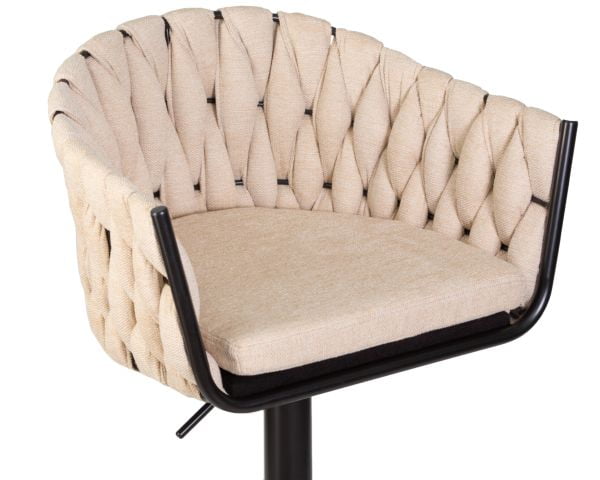 Стул барный ДОБРИН ЛЕОН (бежевая ткань (ЛАР 275-1)) 2 шт / DOBRIN LEON (LAR_7