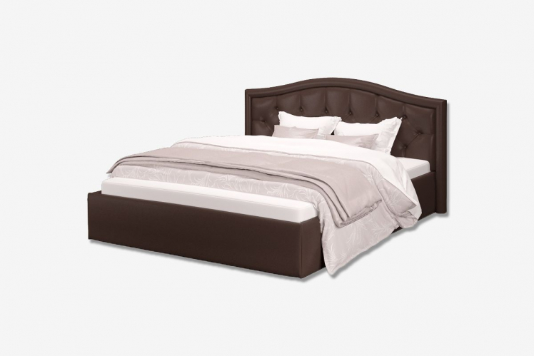 Кровать Стелла, 1200*2000 мм, искусственная кожа Лесмо brown, коричневый_0