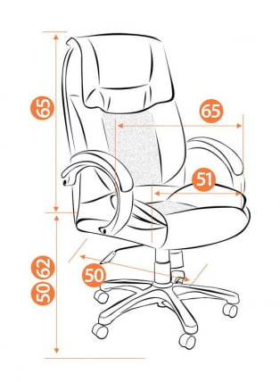 Кресло руководителя Oreon Бежевый 36-34_5