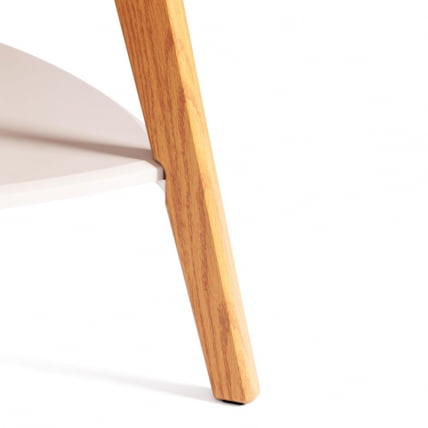 Журнальный стол РИО мдф, 65х65х50 см, крем/дуб светлый / RIO_3