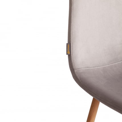 Стул BREEZE (mod. JSC-58) Велюр/металл , 44 х 53 х 86 см, Light grey (светло-серый) HLR14 / натуральный_7