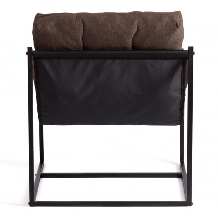 Кресло Charli / Чарли без подлокотника рогожка, коричневый, 3М7-147, 70х70х84 см_6