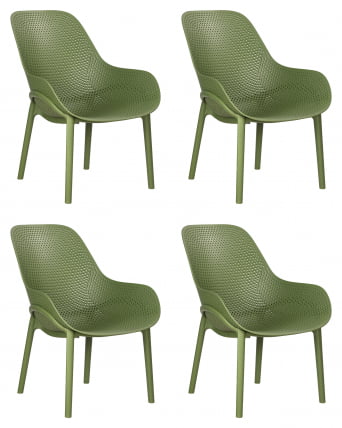 Кресло ДОБРИН ЛОНЗО (зеленый хаки (Г-17) c УФ-защитой) 4 шт / DOBRIN LONZO (G-17) c_0