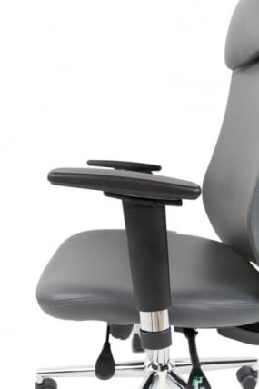 Офисное кресло CХАИРМАН 500 ЛЮКС (ЛУКС) ЭКО экокожа Серый / CHAIRMAN (LUX)_22