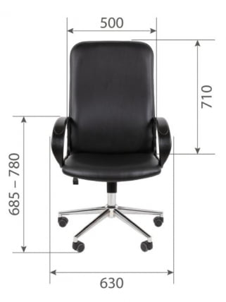 Кресло руководителя CХАИРМАН 278 ЭКО Черный / CHAIRMAN_11