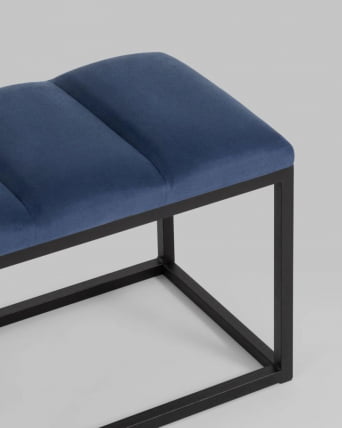 Банкетка Хостен 2 велюр Синий_3