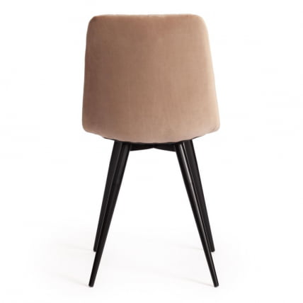 Стул CHILLY X (mod. 7096-1) / 1 шт. в упаковке ткань/металл, 45x53х88 см, высота до сиденья 50 см, бежевый barkhat 5/черный_3