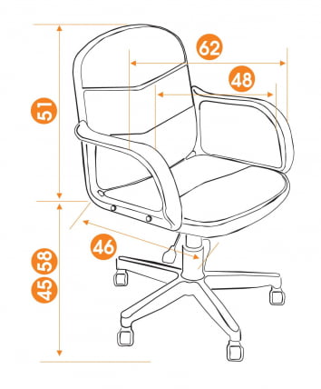 Офисное кресло BAGGI «Карта на бежевом»_6