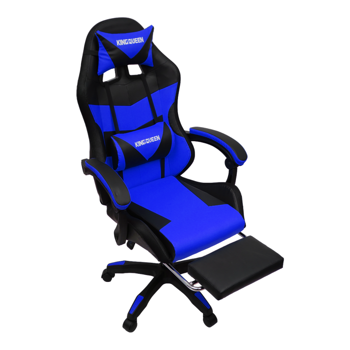 Кресло 1209 KINGQUEEN, цвет черный/синий с подсветкой, 1209-black-blue-mass-led_3