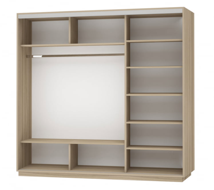 Шкаф-купе трехдверный Экспресс Трио Элемент 2400х2200х Дуб сонома / 2400х2200h_1
