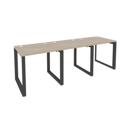 Рабочая станция на О-образном м/к ОНИКС О.МО-РС-3.0.7 Дуб Аттик/Антрацит / ONIX O.MO-RS-3.0.7_0