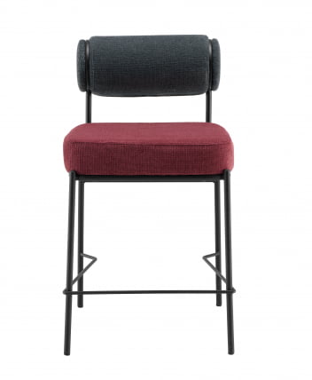 Стул полубарный Ponpoun ПБ темно-серый бордо_2