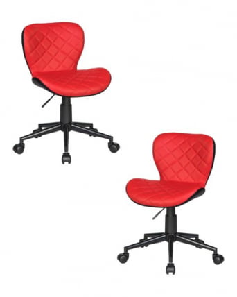 Офисное кресло для персонала ДОБРИН РОРЙ (красно-черный) 2 шт / DOBRIN RORY_0