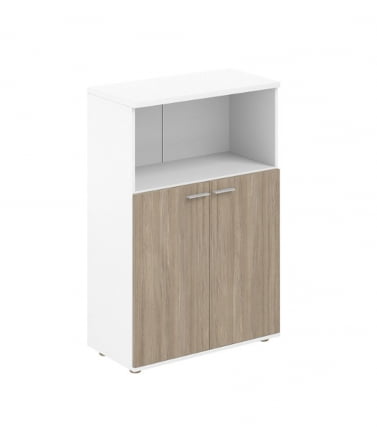 Шкаф средний с нишей Sigma SG.843.WH.OD Белый Дуб темный_0