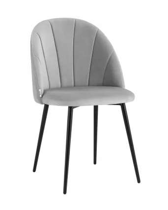 Стул для кухни Логан NEW велюр Светло-серый_0