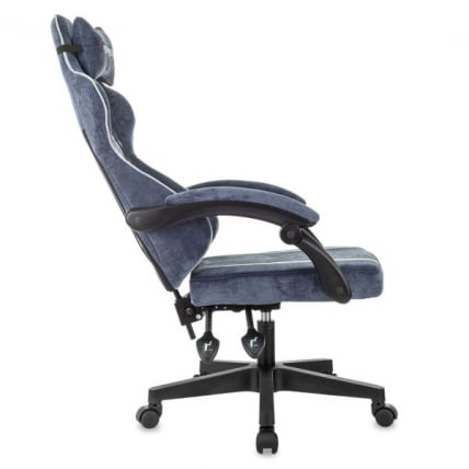 Кресло компьютерное BRABIX Shooter GM-123, 2 подушки, ткань, синее/серое_5