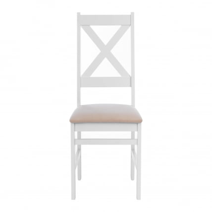 Стул CРОССМАН НЕВ, Многослойный березовый шпон, 41х40х100 см, вхите/велюр бежевый / CROSSMAN NEW, white/велюр_4