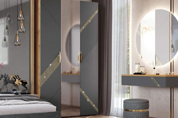 Туалетный стол-консоль Монако 902.15 Дуб Вотан Оникс Графит_2